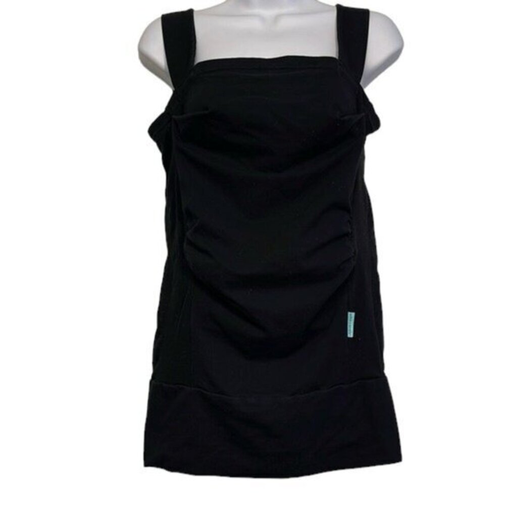 Women's Postpartum Maternity Baby Black Carrier Tank Top Size XL EUC #CA-2406